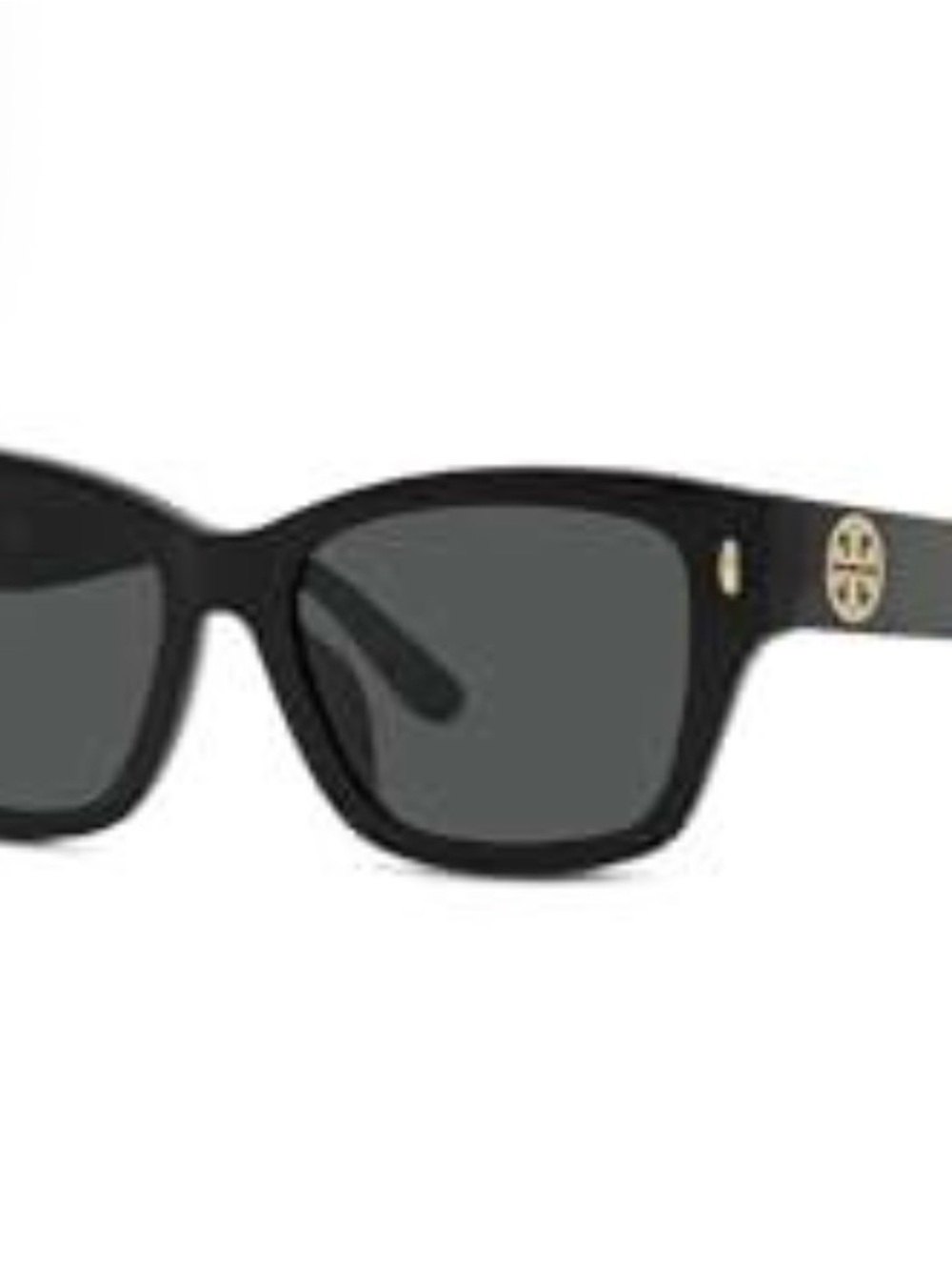 Tory Burch Black Sunglasses with Gold Logo Accent